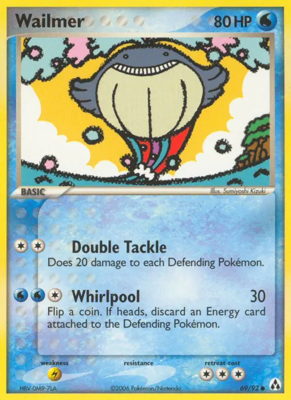 Wailmer Common Pokemon card #69 from Legend Maker