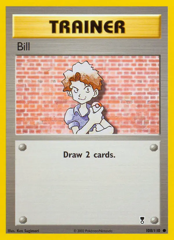 Bill Common Pokemon card #108 from Legendary Collection