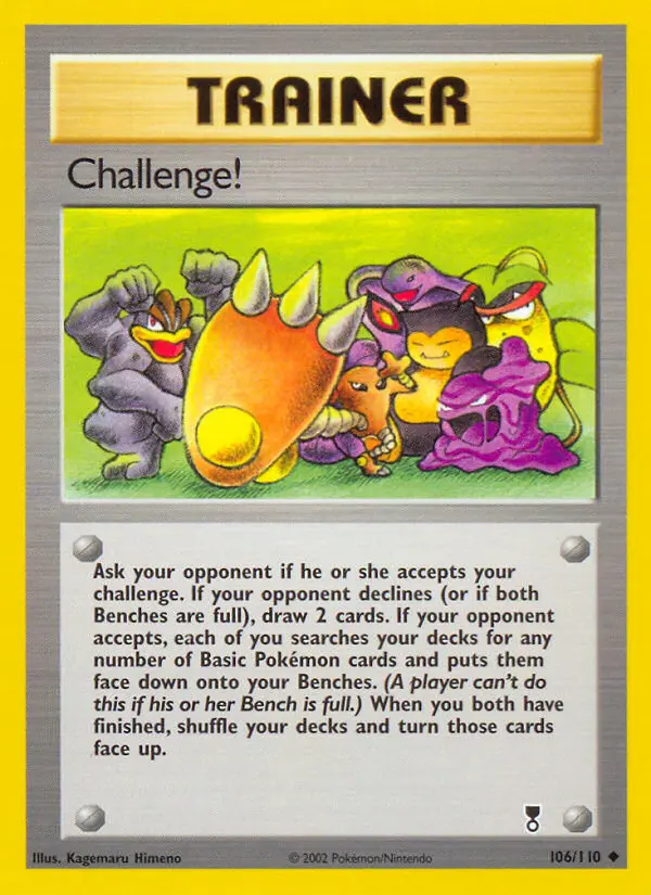 Challenge! Uncommon Pokemon card #106 from Legendary Collection