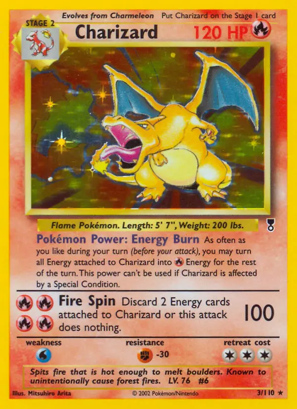 Charizard Rare Pokemon card #3 from Legendary Collection
