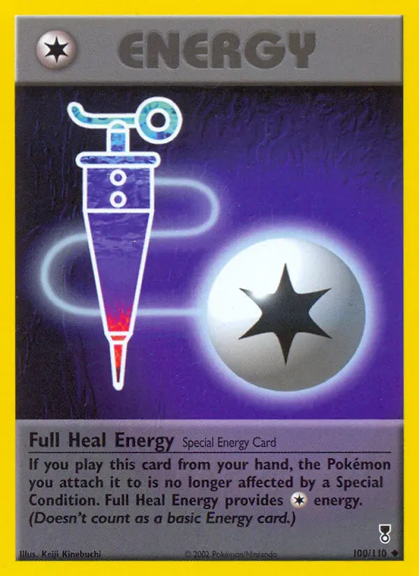 Full Heal Energy Uncommon Pokemon card #100 from Legendary Collection