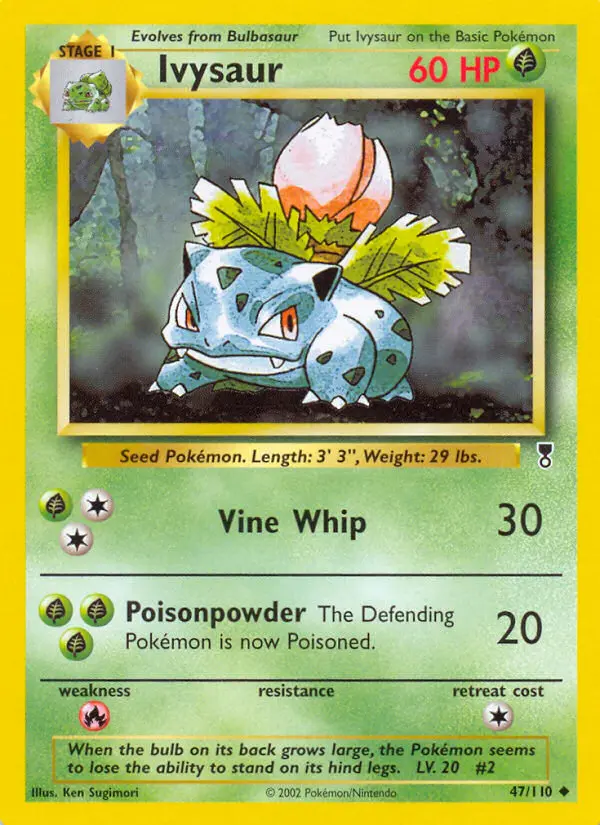 Ivysaur Uncommon Pokemon card #47 from Legendary Collection