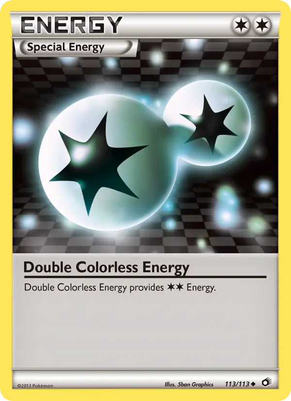 Double Colorless Energy Uncommon Pokemon card #113 from Legendary Treasures
