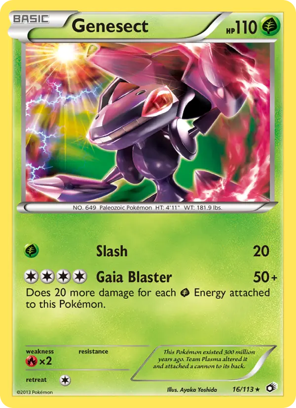 Genesect Rare Pokemon card #16 from Legendary Treasures