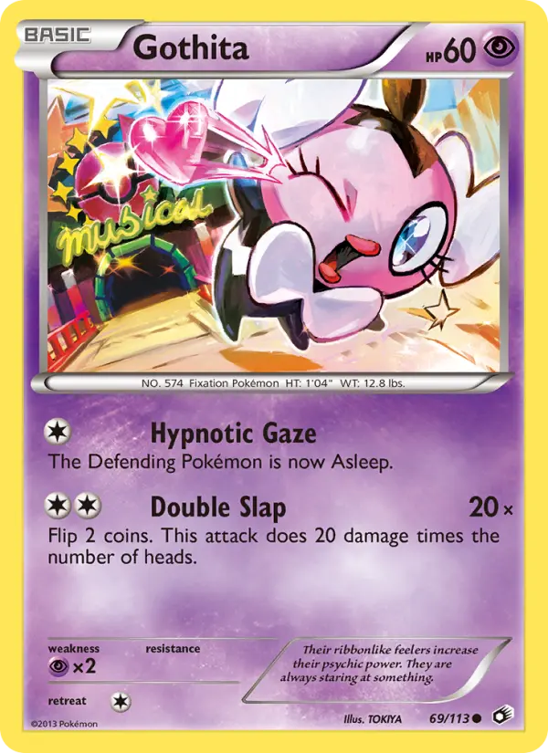 Gothita Common Pokemon card #69 from Legendary Treasures