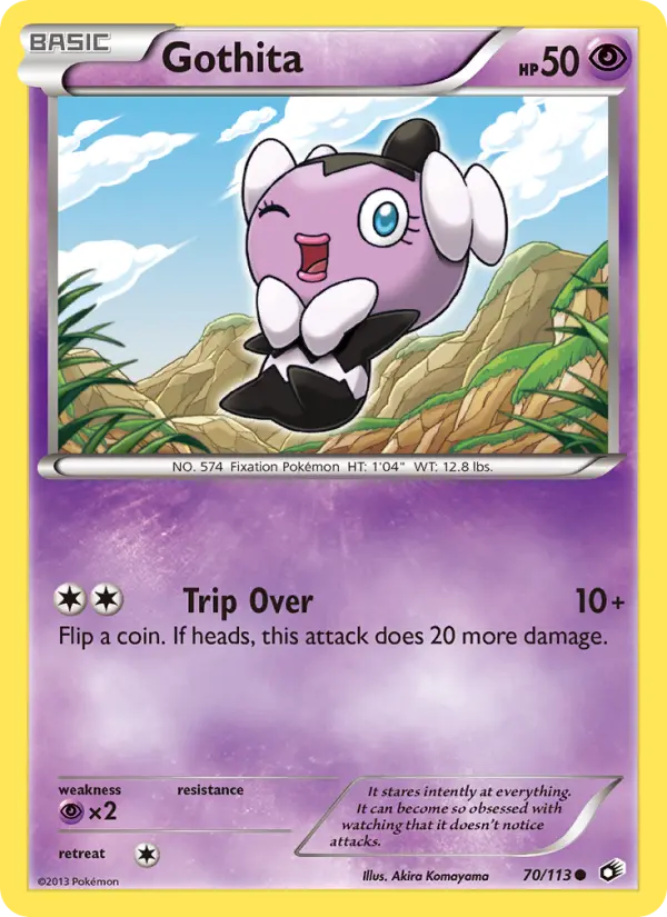 Gothita Common Pokemon card #70 from Legendary Treasures