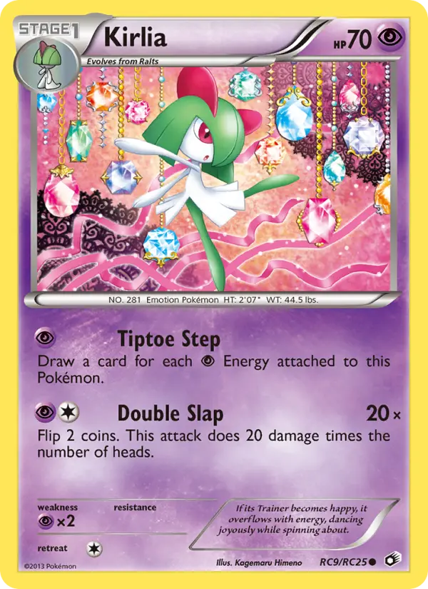 Kirlia Common Pokemon card #RC9 from Legendary Treasures