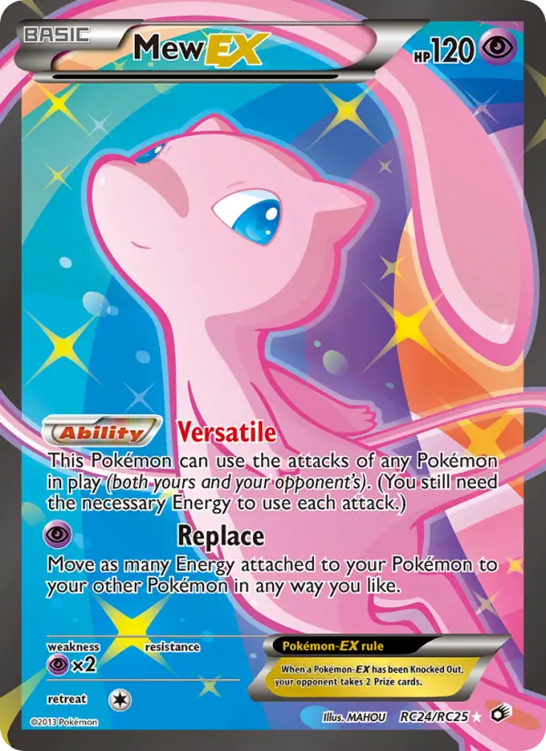 Mew-EX Ultra Rare Pokemon card #RC24 from Legendary Treasures