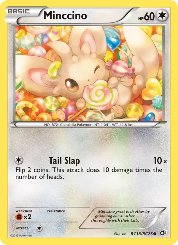 Minccino Common Pokemon card #RC18 from Legendary Treasures