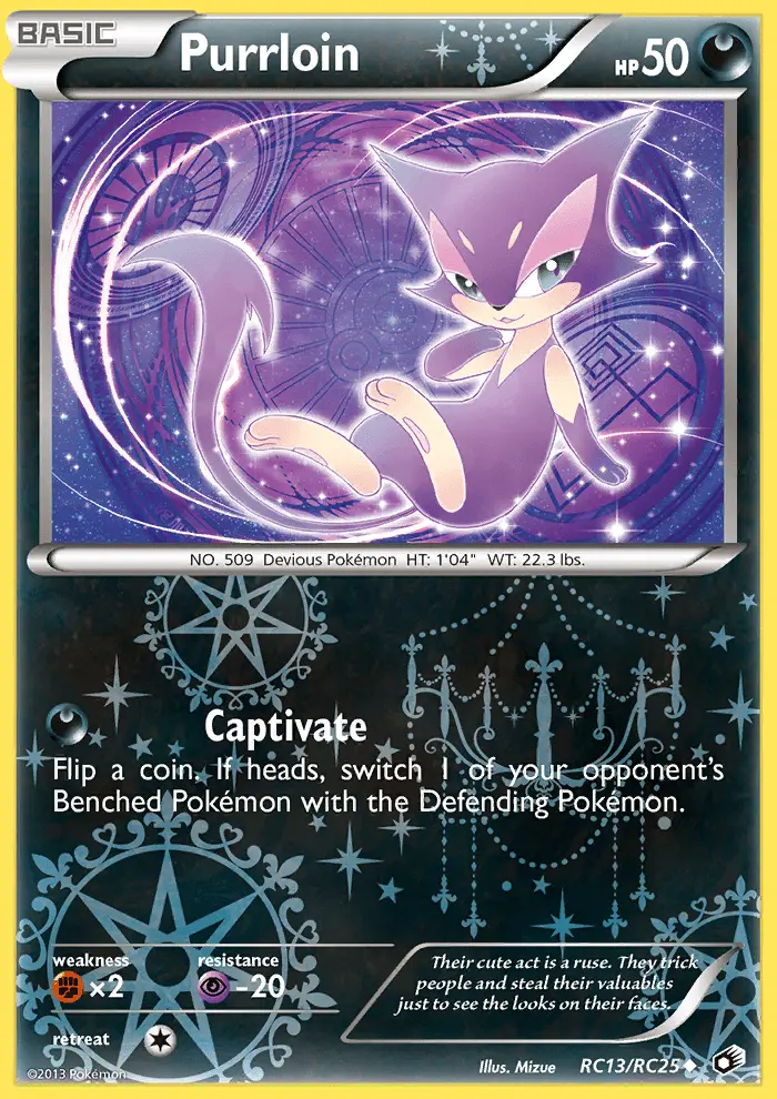 Purrloin Uncommon Pokemon card #RC13 from Legendary Treasures