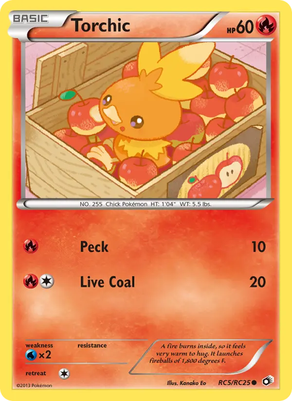 Torchic Common Pokemon card #RC5 from Legendary Treasures