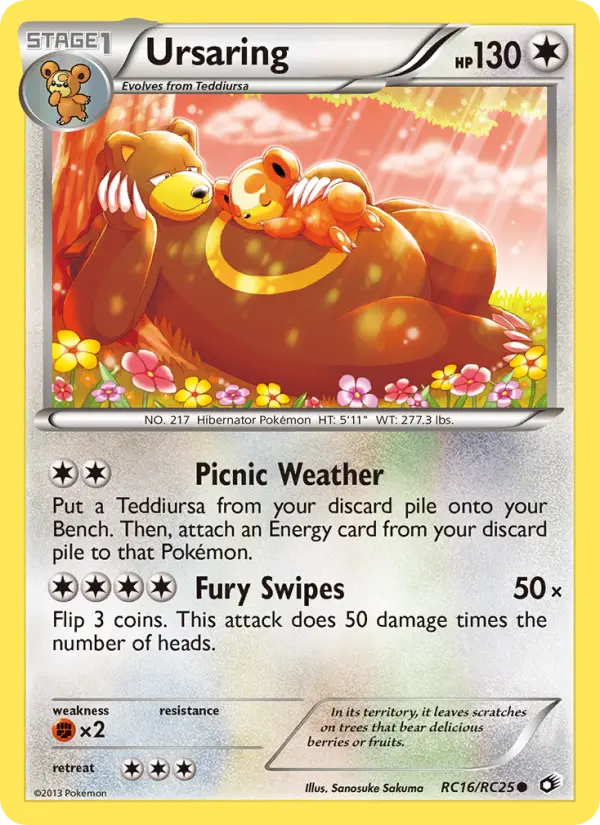 Ursaring Common Pokemon card #RC16 from Legendary Treasures