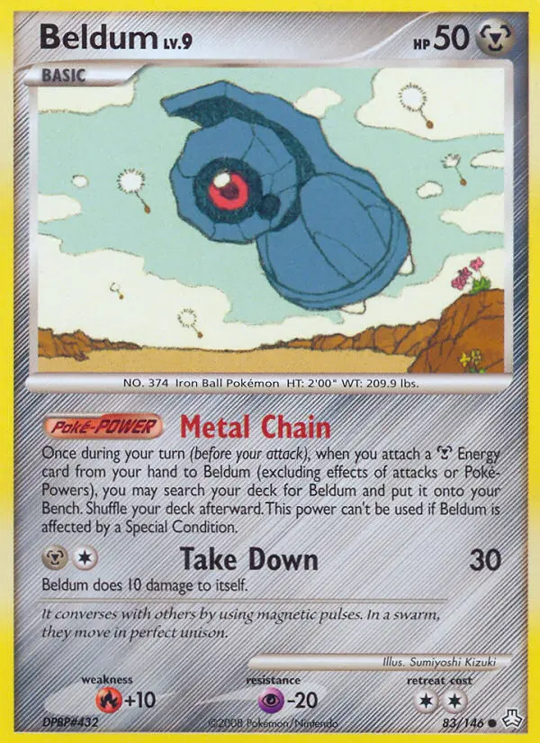 Beldum Common Pokemon card #83 from Legends Awakened