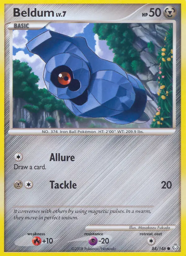 Beldum Common Pokemon card #84 from Legends Awakened