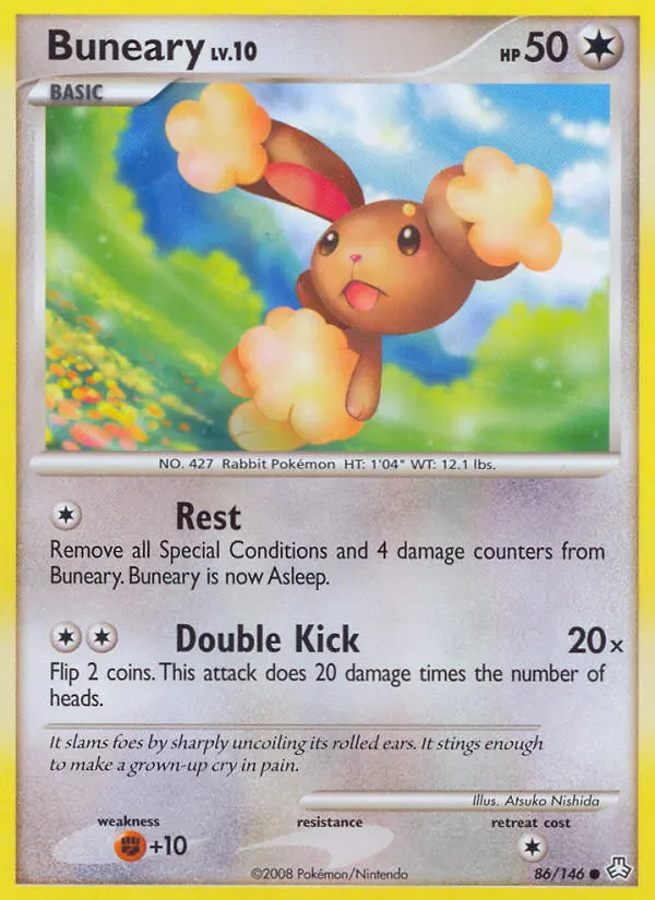Buneary Common Pokemon card #86 from Legends Awakened