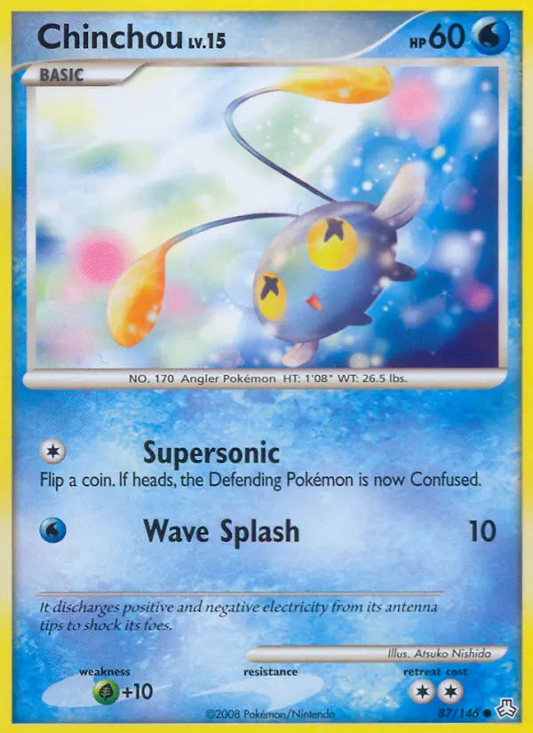 Chinchou Common Pokemon card #87 from Legends Awakened