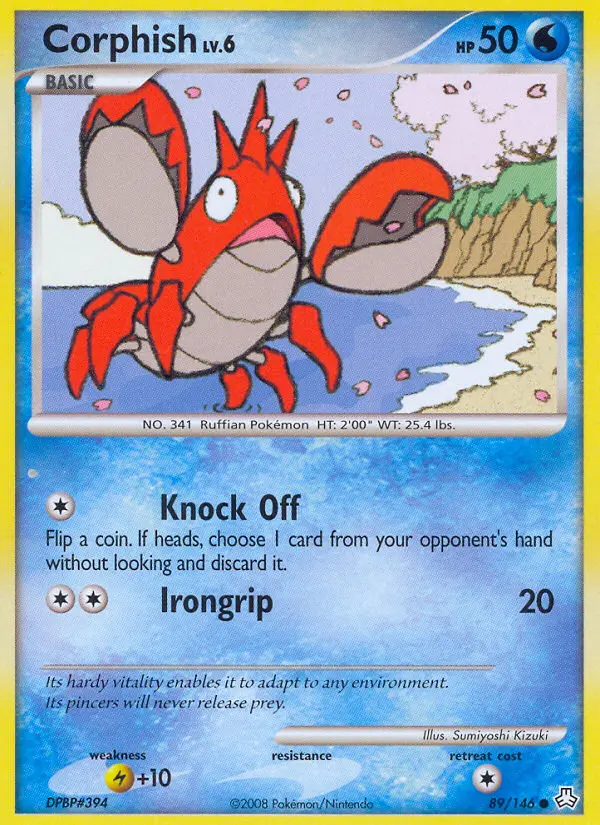 Corphish Common Pokemon card #89 from Legends Awakened