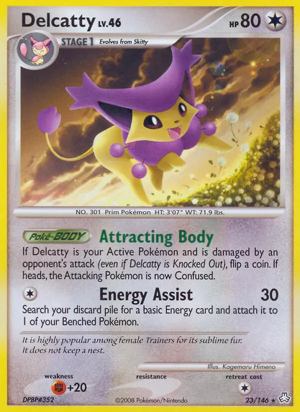Delcatty Rare Pokemon card #23 from Legends Awakened