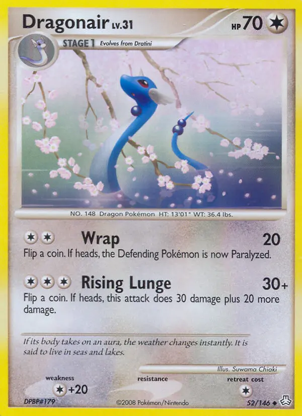 Dragonair Uncommon Pokemon card #52 from Legends Awakened