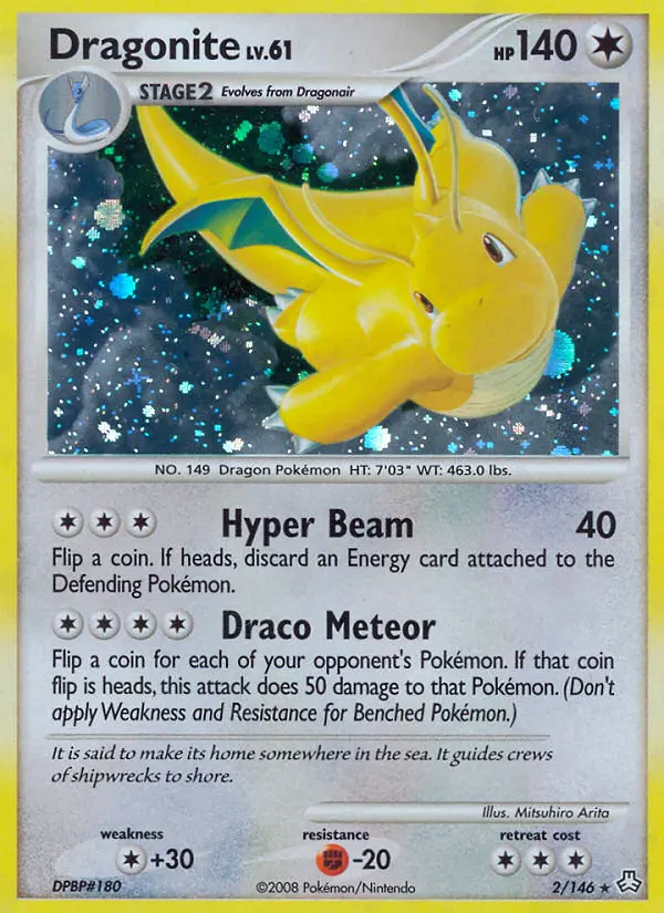 Dragonite Rare Holo Pokemon card #2 from Legends Awakened