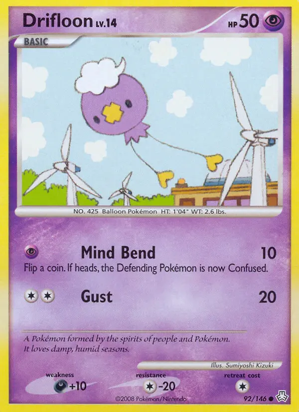 Drifloon Common Pokemon card #92 from Legends Awakened