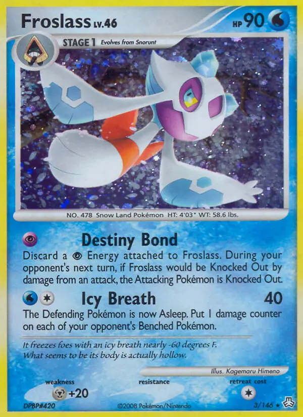 Froslass Rare Holo Pokemon card #3 from Legends Awakened