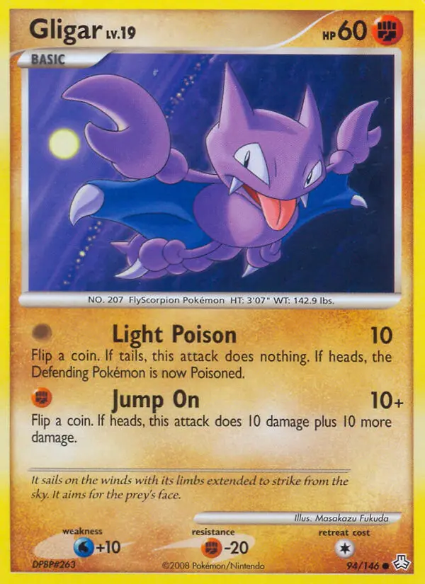 Gligar Common Pokemon card #94 from Legends Awakened