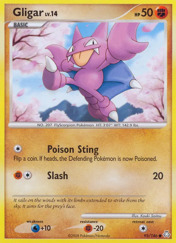 Gligar Common Pokemon card #95 from Legends Awakened