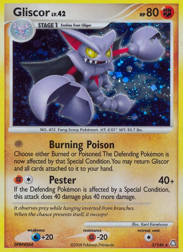 Gliscor Rare Holo Pokemon card #5 from Legends Awakened