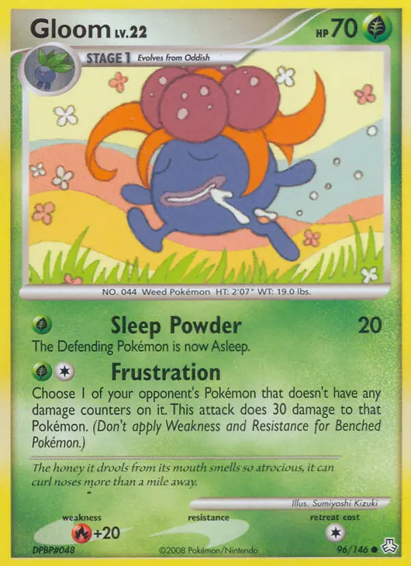 Gloom Common Pokemon card #96 from Legends Awakened