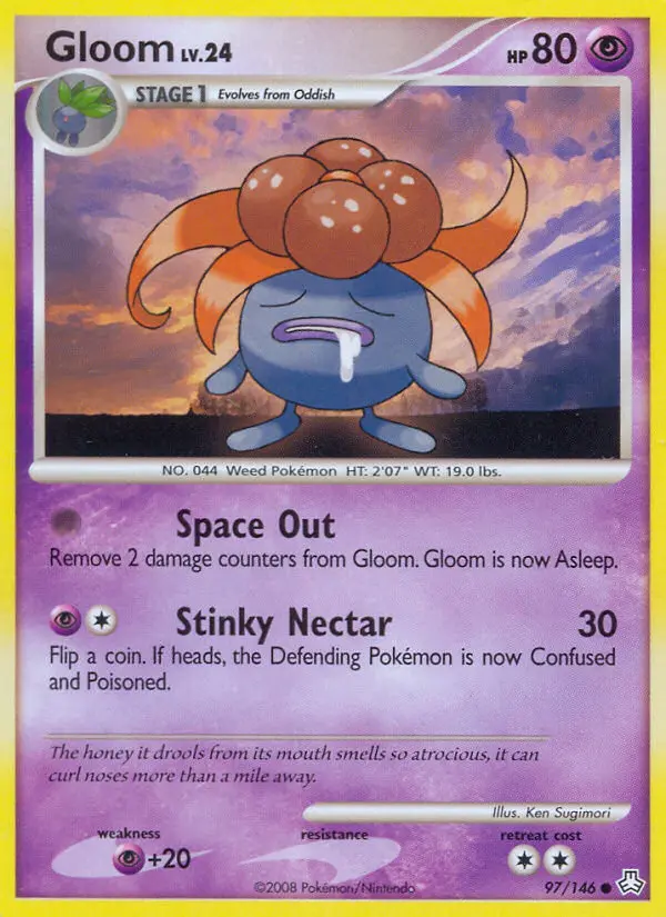 Gloom Common Pokemon card #97 from Legends Awakened