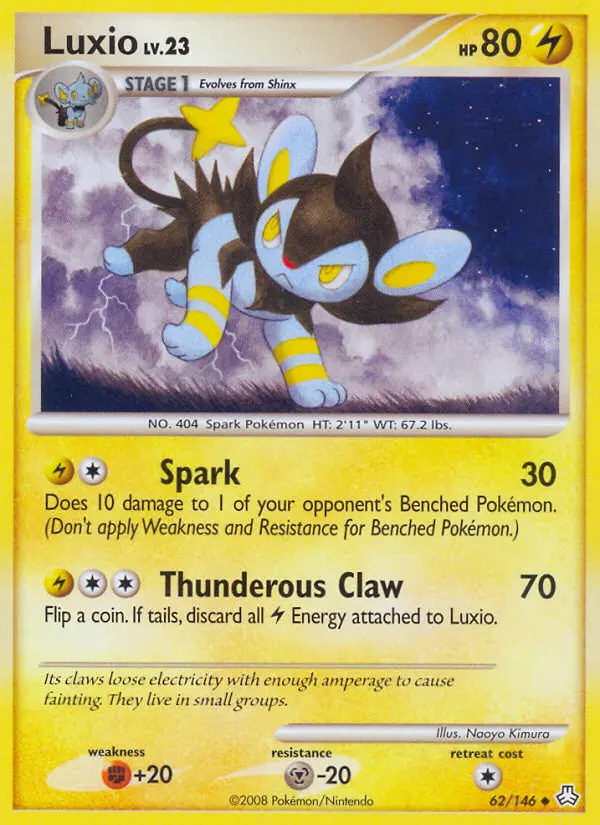 Luxio Uncommon Pokemon card #62 from Legends Awakened