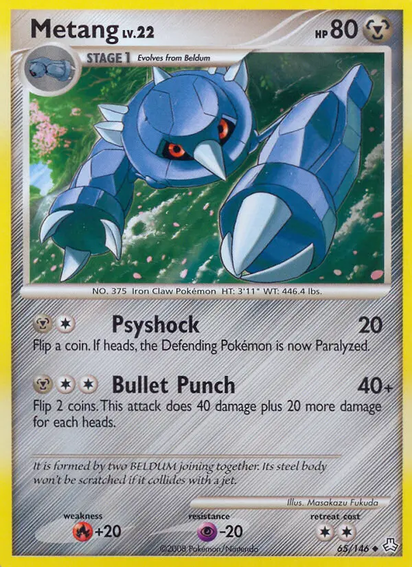 Metang Uncommon Pokemon card #65 from Legends Awakened