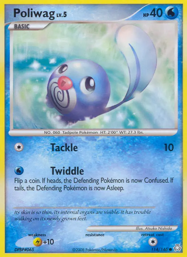 Poliwag Common Pokemon card #114 from Legends Awakened