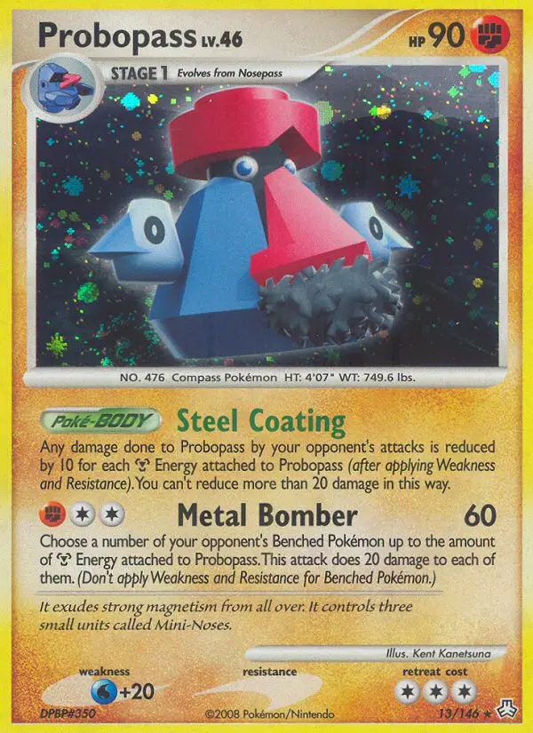 Probopass Rare Holo Pokemon card #13 from Legends Awakened