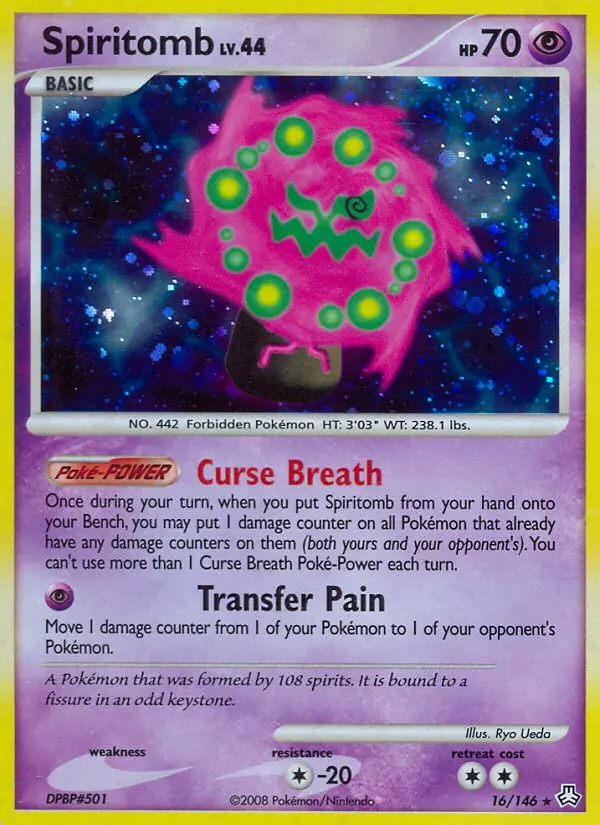 Spiritomb Rare Holo Pokemon card #16 from Legends Awakened