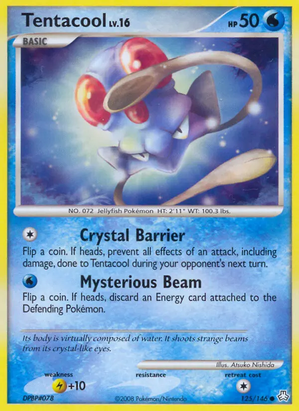 Tentacool Common Pokemon card #125 from Legends Awakened