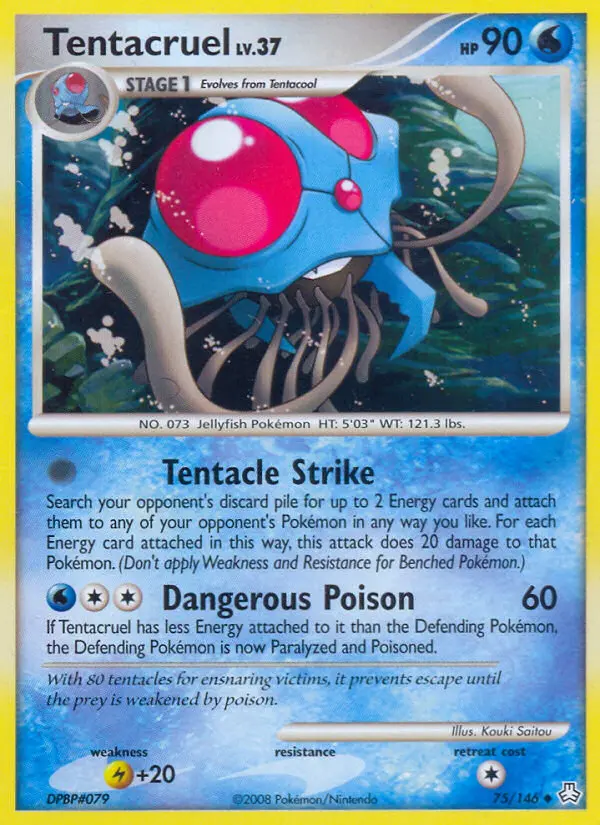 Tentacruel Uncommon Pokemon card #75 from Legends Awakened