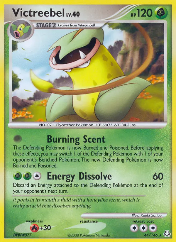 Victreebel Rare Pokemon card #44 from Legends Awakened