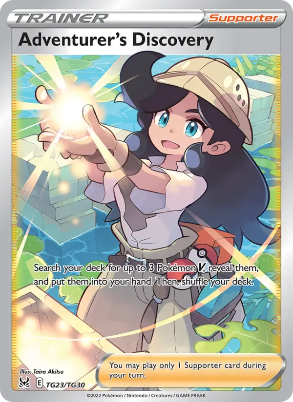 Adventurer's Discovery Ultra Rare Pokemon card #TG23 from Lost Origin
