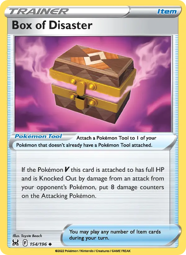 Box of Disaster Uncommon Pokemon card #154 from Lost Origin