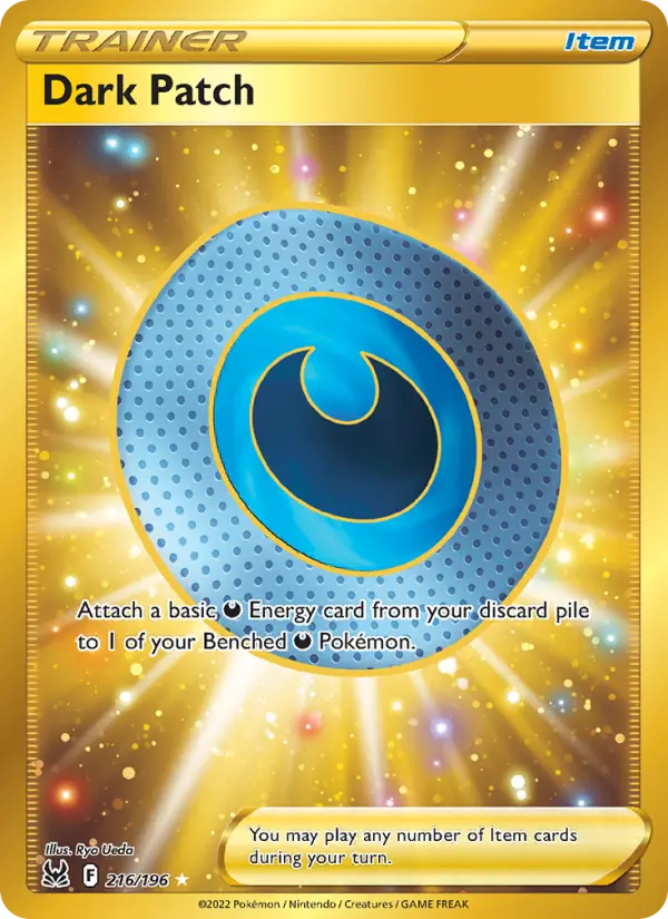 Dark Patch Secret Rare Pokemon card #216 from Lost Origin