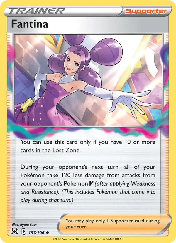 Fantina Uncommon Pokemon card #157 from Lost Origin