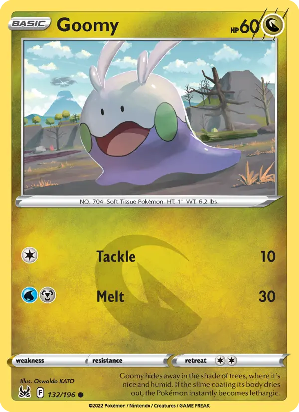 Goomy Common Pokemon card #132 from Lost Origin