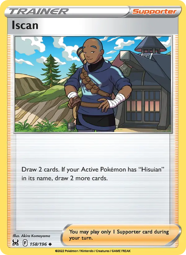 Iscan Uncommon Pokemon card #158 from Lost Origin
