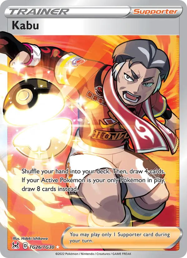 Kabu Ultra Rare Pokemon card #TG26 from Lost Origin