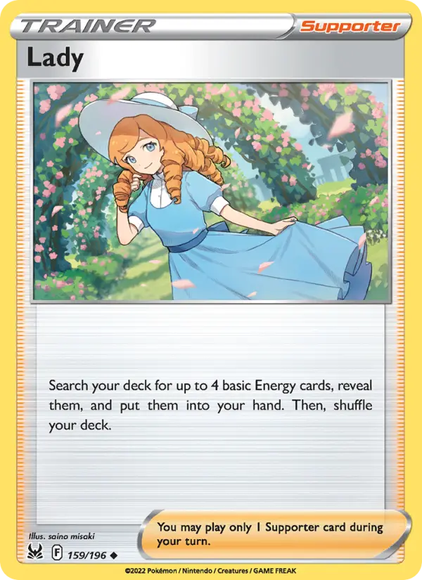 Lady Uncommon Pokemon card #159 from Lost Origin