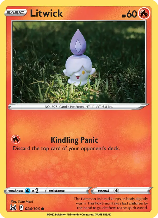 Litwick Common Pokemon card #024 from Lost Origin