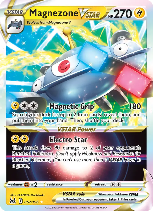Magnezone VSTAR Holo Rare VSTAR Pokemon card #057 from Lost Origin