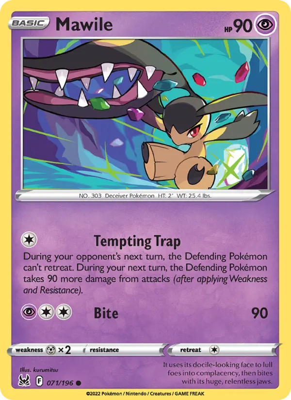 Mawile Common Pokemon card #071 from Lost Origin